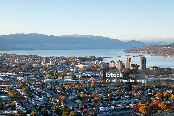 Kelowna British Columbia Okanagan Knox Mountain Early Morning Sunrise Stock Photo - Download Image Now