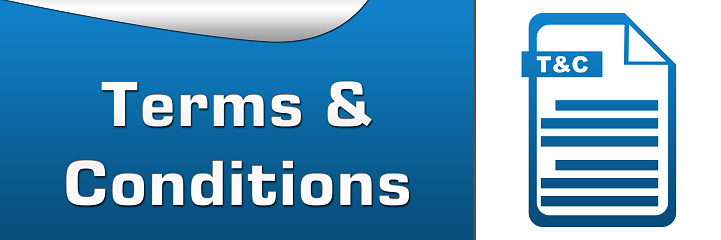 Horizontal image for terms and conditions with related icon.