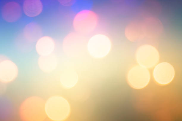istock Colorful circles of light abstract background 530274175