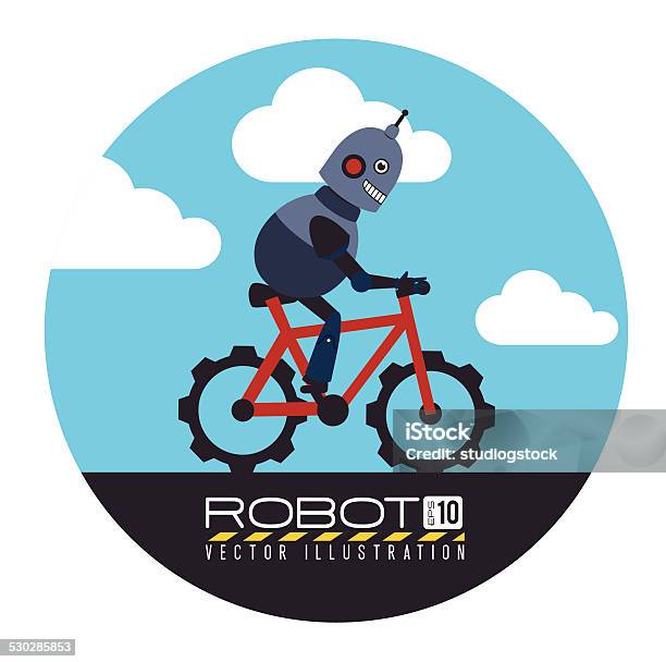 Robot Design Stock Illustration - Download Image Now - Cycling, Robot,  Cartoon - iStock