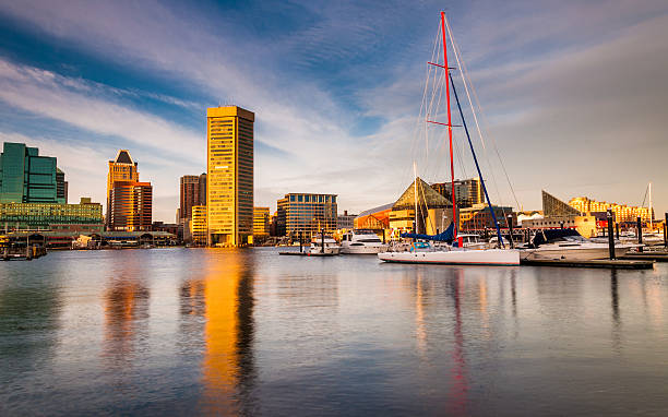 istock Evening light on the Inner Harbor, Baltimore, Maryland 530286187