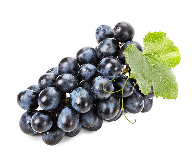 istock Ripe grapes isolated on the white background 530288831