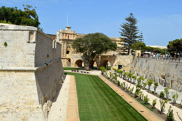 istock mdina rabat wall fortification malta 530289625
