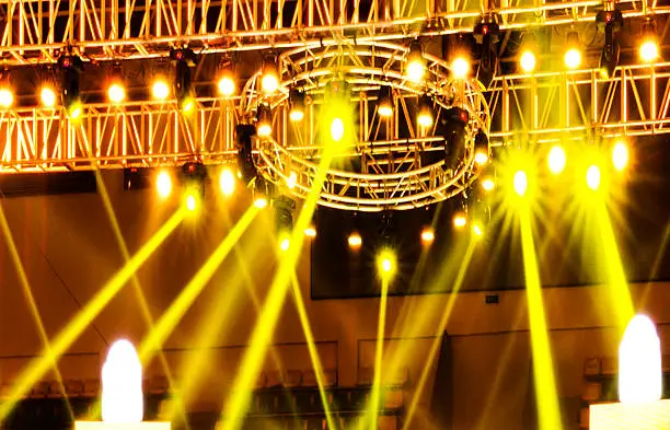 Photo of Vector Stage Spotlight with Laser rays