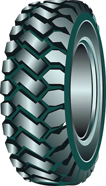 Vector illustration of rubber tire