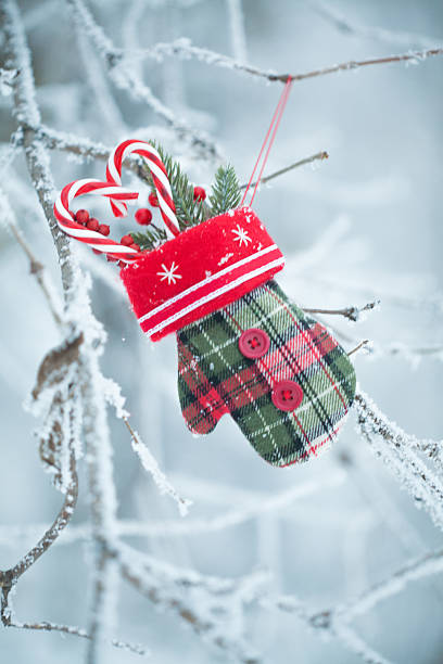 istock Greeting card with Christmas stuff 530298073