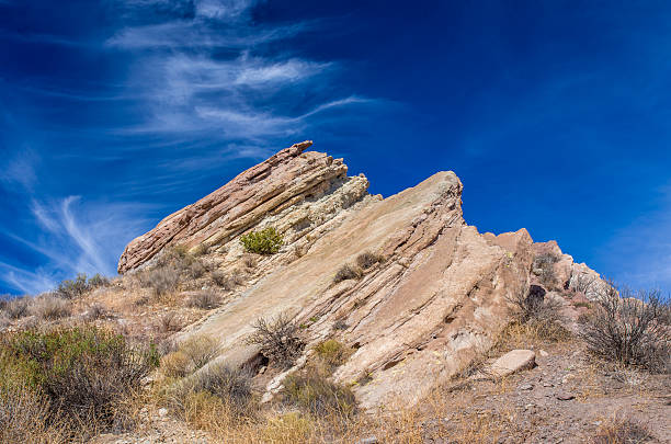 rochedos de vasquez parque natural area - vasquez rocks imagens e fotografias de stock