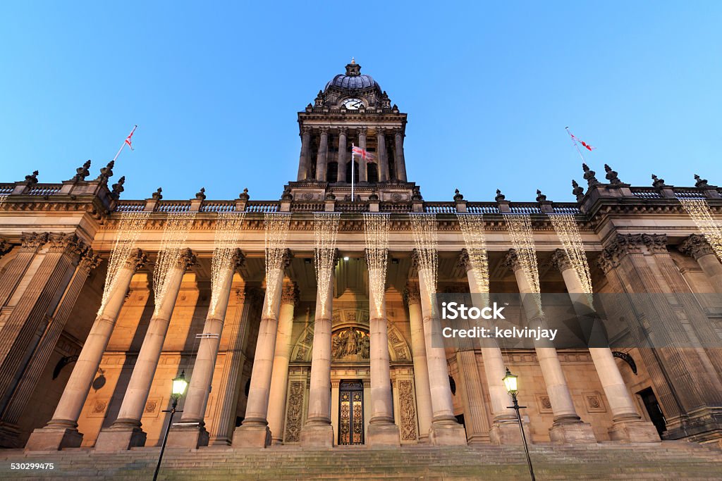 Leeds Town Hall at night Leeds Town Hall at night.  Leeds Town Hall Stock Photo