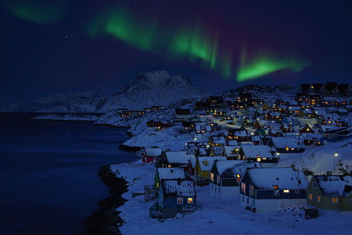 Nuuk del norte de la ciudad antigua photo