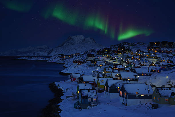 istock Nuuk Old Town Northern Light 530301313