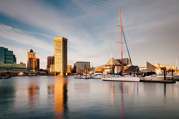 istock Evening light on the Inner Harbor, Baltimore, Maryland 530303161