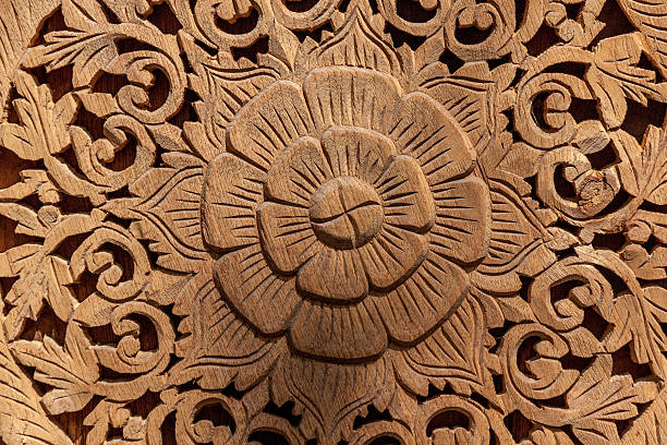 istock wood carved background 530303297