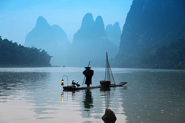 istock Fishing with cormorants birds 530306643