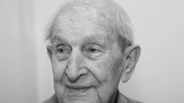 istock Senior man looking to one side close-up 530308083