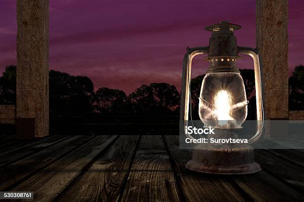 Kerosene Lantern Stock Photo - Download Image Now - Porch, Night, Light - Natural Phenomenon