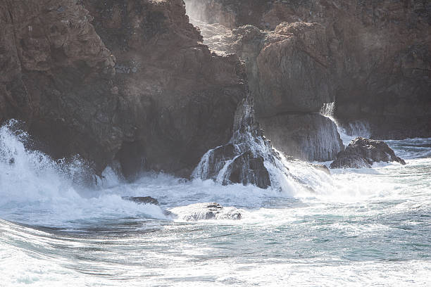 северная калифорния побережье - point lobos state reserve big sur california beach стоковые фото и изображения