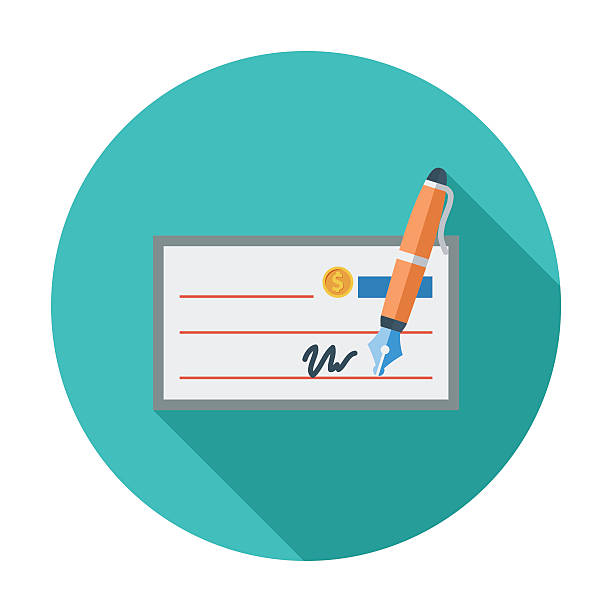680+ Signed Bank Check Stock Illustrations, Royalty-Free Vector ...