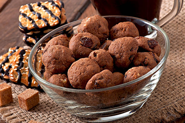 istock Italian cookies Florentino with raisins and walnuts 530311131
