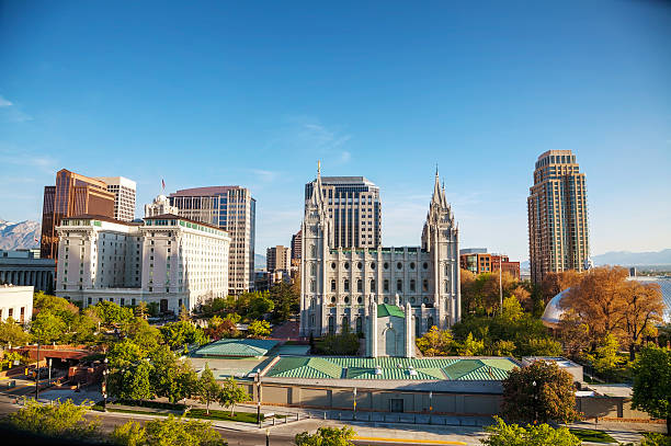 istock Salt Lake City downtown overview 530313319