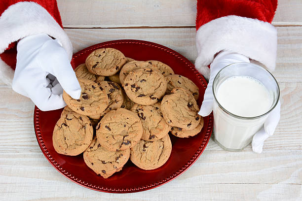 istock Santa Claus Cookies and Milk 530323971