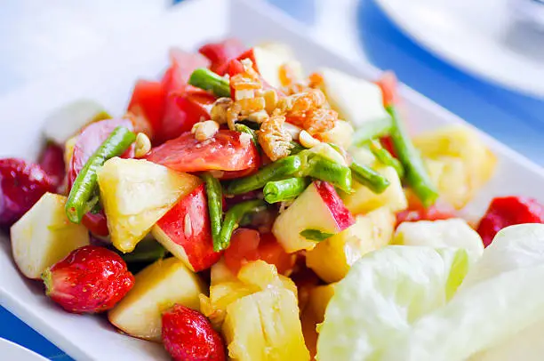 fruit and vegetable salad dish