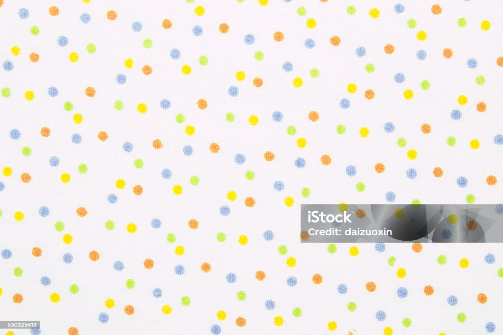 Multicolor polka dot fabric Blue Stock Photo