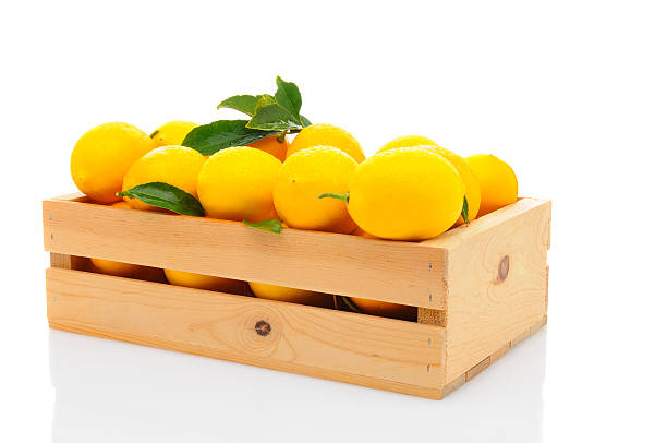 istock Wood Crate Full of Fresh Lemons 530325723