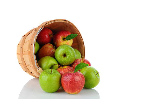 istock Granny Smith and Gala Apples in a Basket 530325759