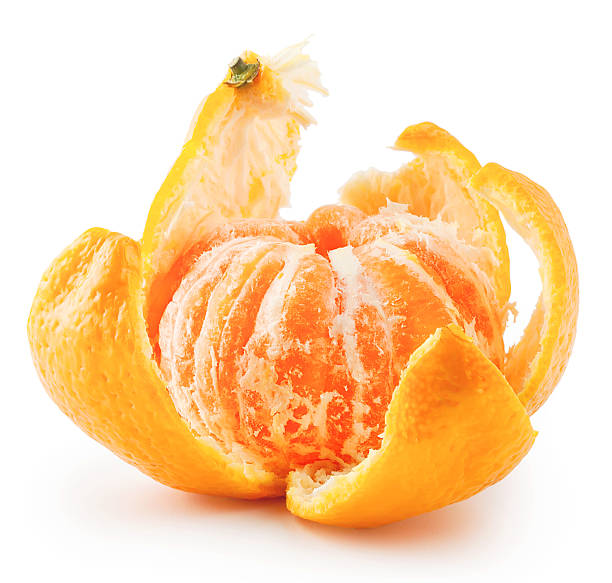 istock Peeled ripe tangerine 530326485
