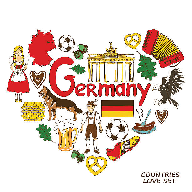 German Symbols In Heart Shape Concept Stock Illustration - Download Image Now - Accordion - Instrument, Adult, Animal - iStock German Symbols In Heart Shape Concept Stock Illustration - Download Image Now - Accordion - Instrument, Adult, Animal - iStock