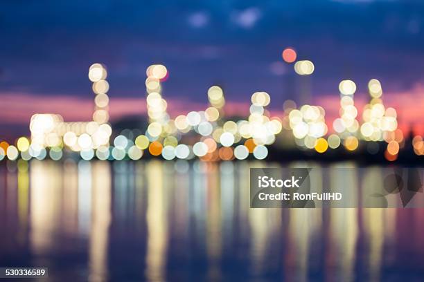 Bokeh Stock Photo - Download Image Now - Beauty In Nature, Blue, Chemical Plant