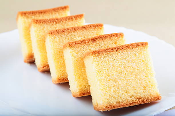 istock Homemade pineapple cake slices. 530336633