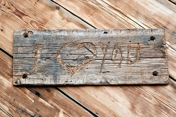 istock Wooden planks background with heart shape 530337507