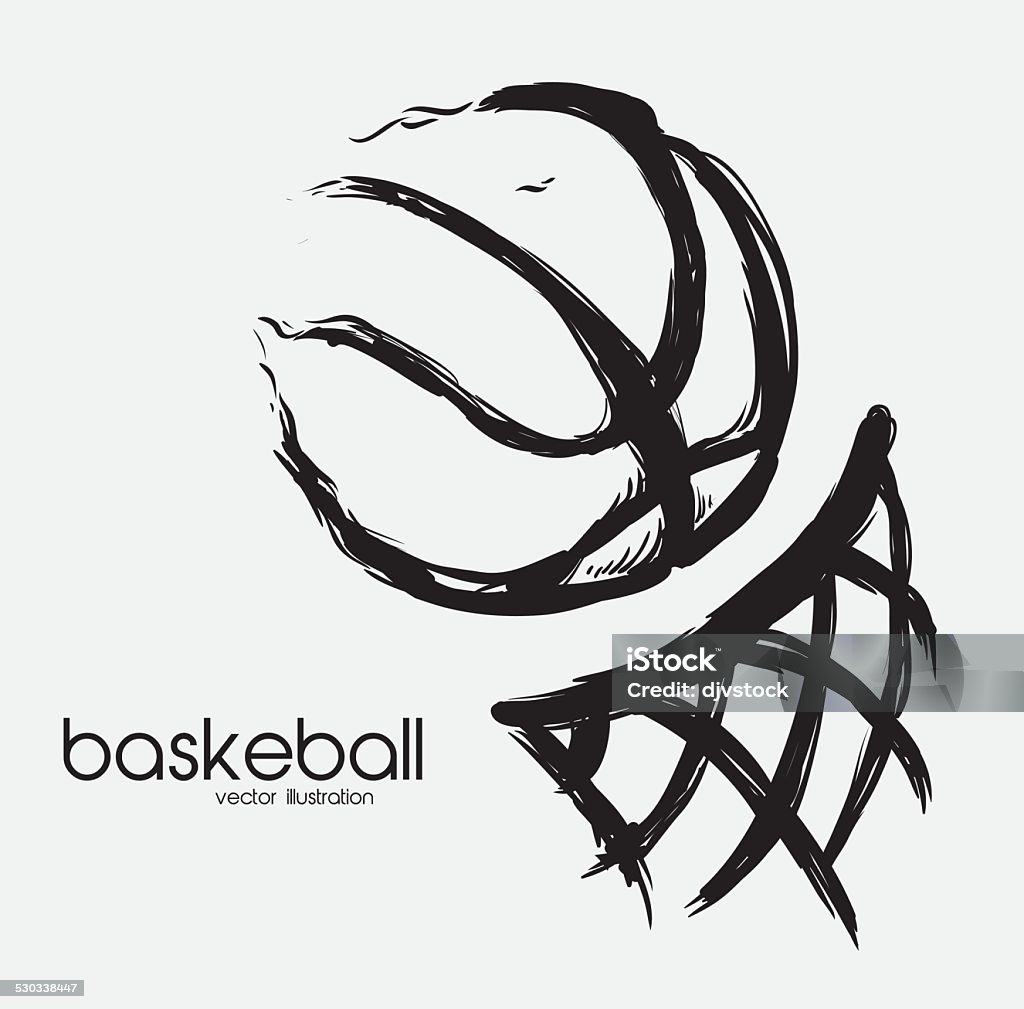 basketball design, vector illustration eps 10 graphic Basketball Hoop stock vector