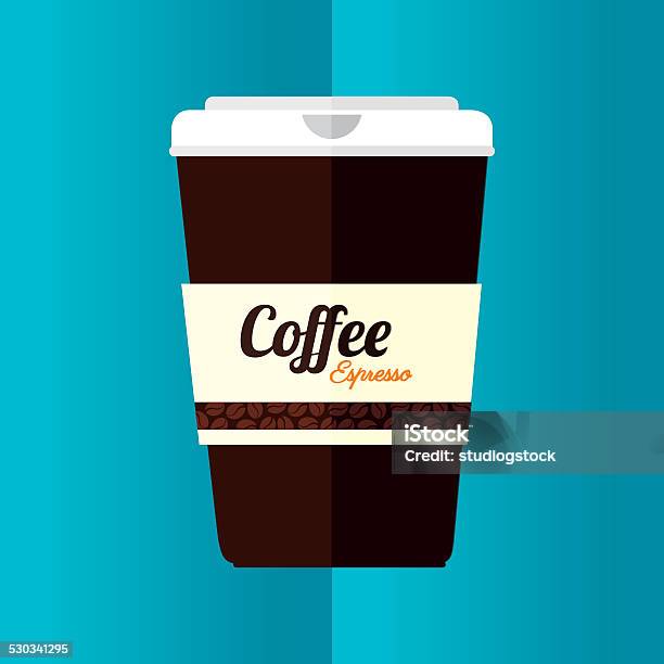 Drink Design Vector Illustration Stock Illustration - Download Image Now - Caffeine, Coffee - Drink, Coffee Cup