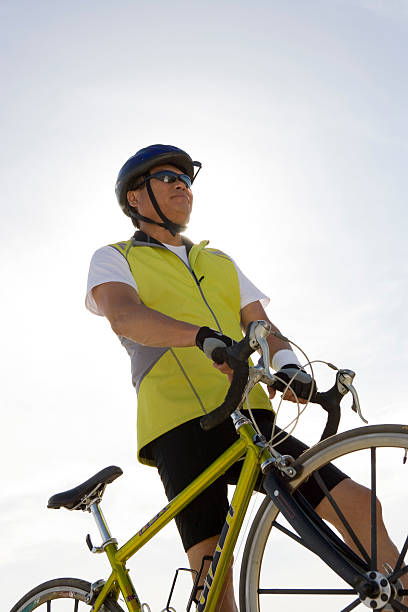 istock Senior man cycling 530349047