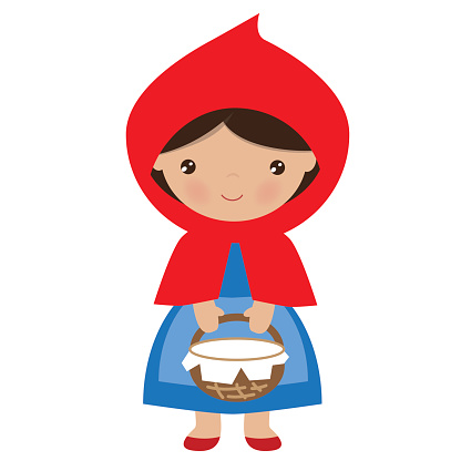 Le Petit Chaperon Rouge Illustration Vectorielle Vecteurs libres de