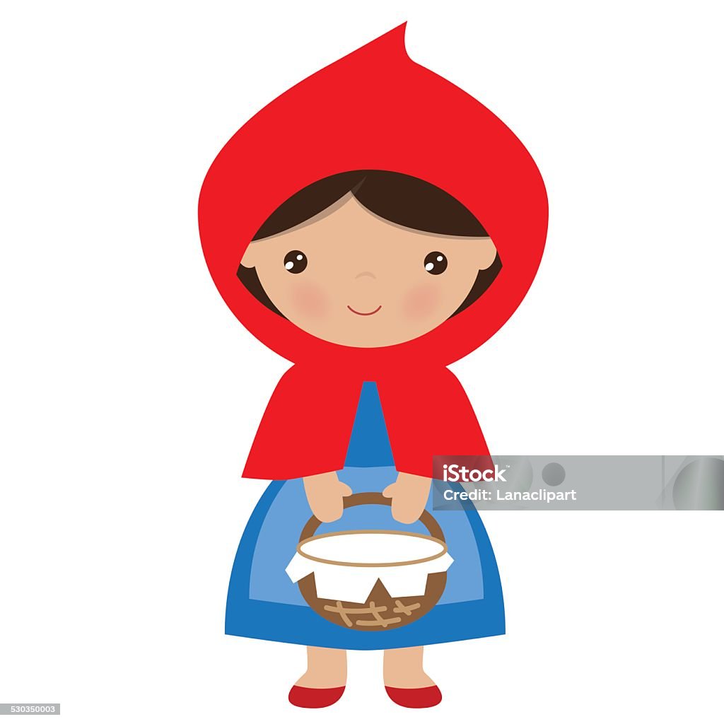 Petit Chaperon Rouge Dessin Facile Little Red Riding Hood Vector Illustration Stockvectorkunst en meer beelden van Roodkapje - Roodkapje, Cartoon, Illustratie - iStock