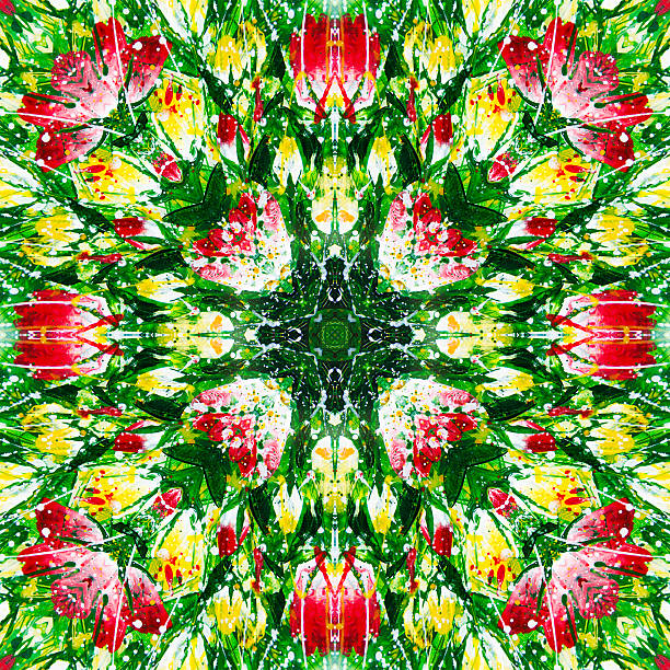 Oil painting colorful pattern