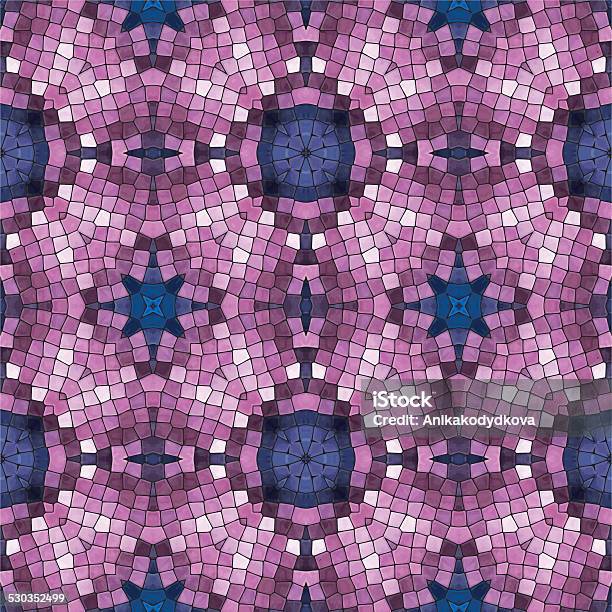 Mosaic Seamless Pattern Stock Illustration - Download Image Now - Kaleidoscope Pattern, Abstract, Asphalt