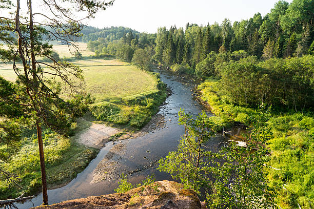 istock sandstone cliffs in the Gaujas National Park, Latvia 530361603