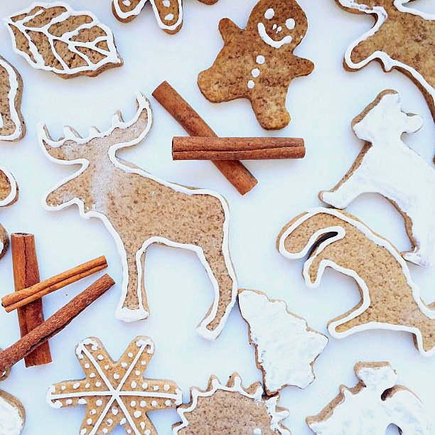 Gingerbread cookies stock photo