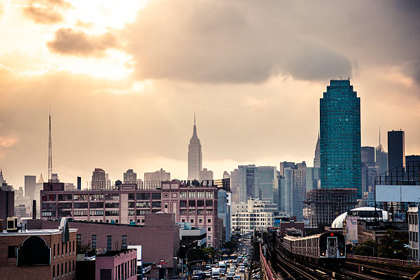 istock Sunset over New York skyline 530361987