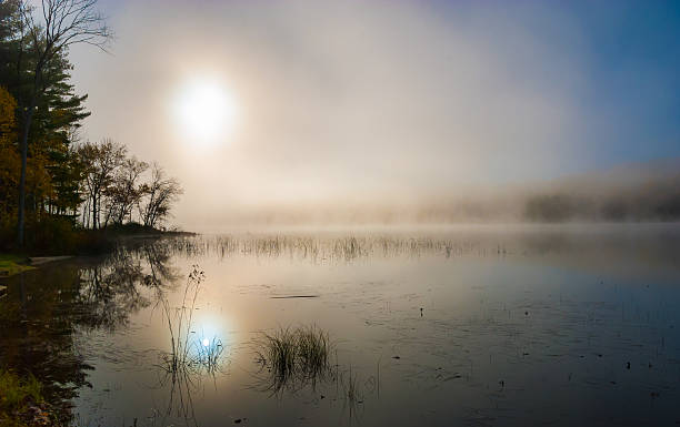 istock Sun comes rising early on the lake. 530362213