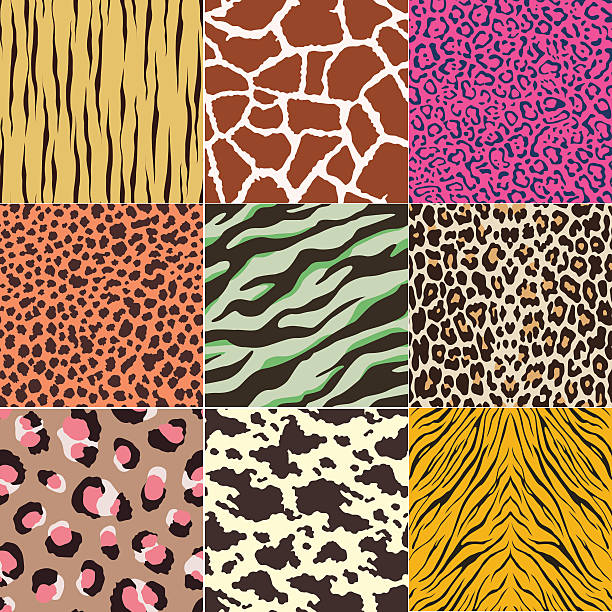 nahtlose tierhaut muster - exoticism animal africa cheetah stock-grafiken, -clipart, -cartoons und -symbole