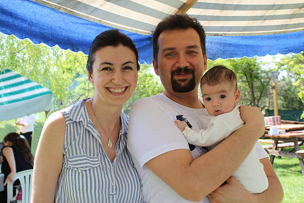 young family with baby