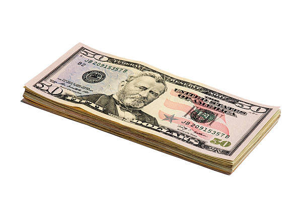 istock Fifty American Dollar Bill 530364935