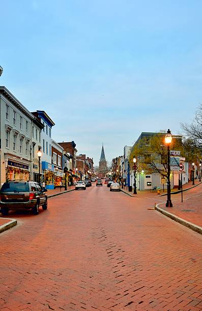 istock Main Street Annapolis At Dawn 530366573