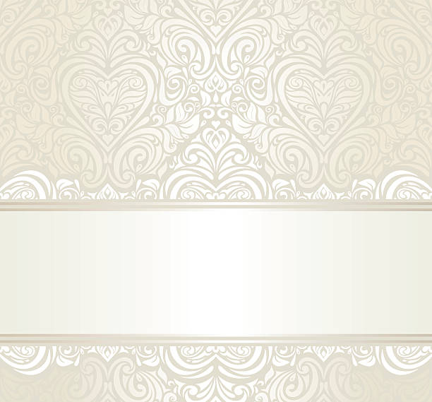 illustrazioni stock, clip art, cartoni animati e icone di tendenza di matrimonio vintage sfondo luminoso ivitation design - wedding frame silk backgrounds