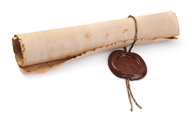 istock old paper with a wax seal 530367835